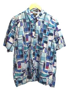 Paul Smith COLLECTION◆114375/半袖シャツ/M/コットン/BLU/総柄