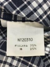 THE NORTH FACE◆半袖シャツ/L/コットン/NVY/チェック/NT20310_画像4