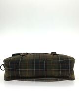 Barbour◆ショルダーバッグ/キャンバス/KHK/チェック/B9014 TARTAN_画像4