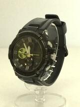 CASIO◆G-SHOCK/G-STEEL/ソーラー腕時計/アナログ/セラミック/BLK/BLK/GST-B100_画像2