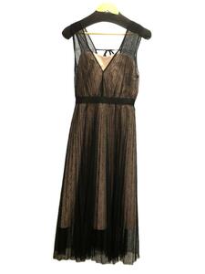 Lily Brown◆Pleated Lace Dress/キャミワンピース/0/レース/BLK/LWFO195108/