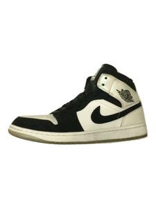 NIKE◆AIR JORDAN 1 MID SE_エアジョーダン 1 ミッド SE/27cm/BLK/スウェード