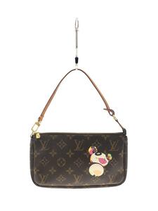 LOUIS VUITTON◆ポシェット・アクセソワール_モノグラム・パンダ_BRW/PVC/BRW