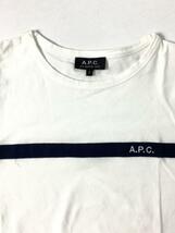 A.P.C.◆エンブロイダリーライン/Tシャツ/S/コットン/ホワイト/24194-1-93461_画像6