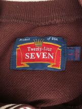 TWENTY-FOUR SEVEN/ポロシャツ/L/コットン/ブラウン_画像3