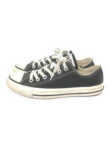 CONVERSE◆ALL STAR OX LEA/オールスター/ローカットスニーカー/24.5cm/ブラック/レザー/1B906