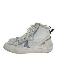 NIKE◆BLAZER MID SACAI/ブレーザーミッドサカイ/ホワイト/BV0072-100/27cm/WHT