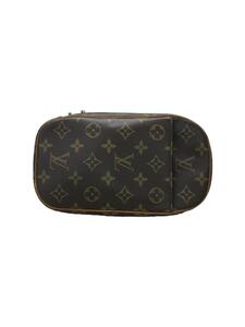 LOUIS VUITTON* pochette * gun ju_ monogram _BRW/PVC/BRW