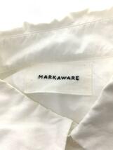 MARKAWARE◆COMFORT FIT SHIRTS/2/コットン/WHT/A20C-09SH01C/シミ有・襟袖口変色_画像3