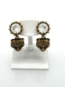 GUCCI* earrings / Tiger / Gold / men's 