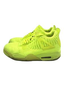 NIKE◆AIR JORDAN 4 RETRO FLYKNIT/エアジョーダンレトロフライニット/イエロー/-/YLW