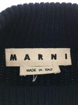 MARNI◆ニットベスト(厚手)/48/ウール/NVY/DVMG0009A0/サイドスリット_画像3