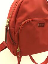 kate spade new york◆リュック/ナイロン/RED/WKRU5913_画像7