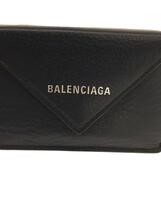 BALENCIAGA◆3つ折り財布/-/BLU/無地/メンズ/391446-DLQ0N-1215/ペーパーミニウォレット_画像3