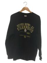 GILDAN◆スウェット/L/コットン/NVY/プリント/super bowl champions_画像1