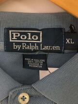 POLO RALPH LAUREN◆長袖シャツ/XL/コットン/BLU/無地_画像3