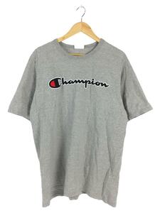 Champion◆Tシャツ/XL/コットン/GRY/無地