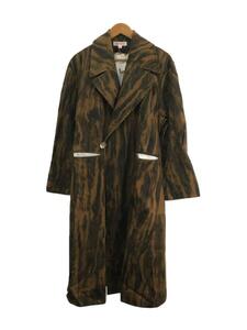 MASU*21FW/FUR PRINT GOWN COAT/46/ хлопок /BRW/MCFW-CT0421