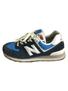 NEW BALANCE◆ローカットスニーカー/24cm/BLU/スウェード/u574ra2