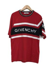 GIVENCHY◆Tシャツ/L/コットン/レッド/BM70KV3002