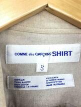 COMME des GARCONS SHIRT◆半袖シャツ/S/リネン/BEG/S10134_画像3
