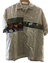 COMME des GARCONS SHIRT◆半袖シャツ/S/リネン/BEG/S10134_画像1