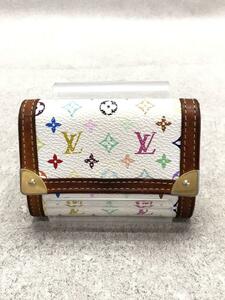 LOUIS VUITTON◆ポルト・モネ・プラ_モノグラム・マルチカラー_マルチカラー/PVC/マルチカラー/レディース/MI1014