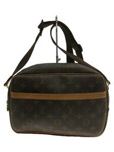 LOUIS VUITTON◆リポーターPM_モノグラム_BRW/PVC/BRW/ビニール/ブラウン/M45254/ショルダーバッグ