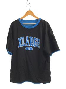 X-LARGE◆Tシャツ/XL/コットン/BLK/無地/101222011033