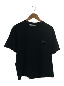 ancellm/Tシャツ/コットン/BLK/無地/ANC-CT01/EMBROIDERY T-SHIRT/22SS