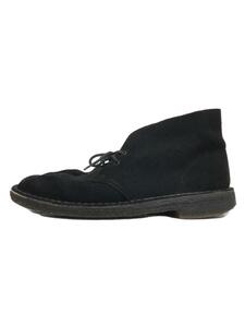 Clarks◆チャッカブーツ/UK7.5/BLK/スウェード