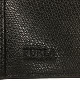 FURLA◆長財布/レザー/BLK/無地/レディース_画像3