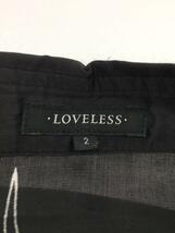 LOVELESS◆長袖シャツ/2/レーヨン/LOVELESS シャツ_画像3