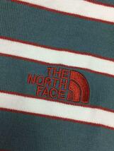 THE NORTH FACE◆S/S MULTI BORDER TEE_ショートスリーブマルチボーダーティー/L/コットン/BLU/ボーダー_画像4