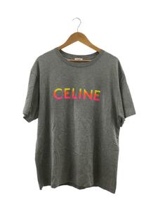 CELINE◆Tシャツ/L/コットン/GRY/2X10B671Q