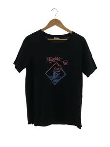 SAINT LAURENT◆TRIP TEE/S/コットン/BLK