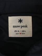 snow peak◆Flexible Insulated Shirt/長袖シャツ/XL/ポリエステル/BLK/SW-20SU003_画像3