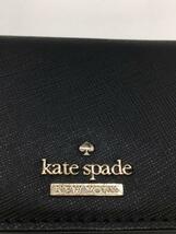 kate spade new york◆カードケース/PVC/BLK/無地/レディース_画像3