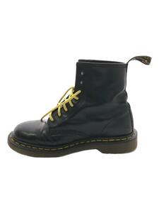 Dr.Martens◆ブーツ/8ホール/UK7/BLK/AW006/履きじわ/汚れ/擦れ有