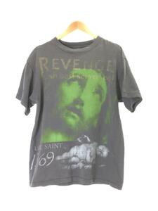 SAINT MICHAEL◆×BerBerJin/REVENGE/Tシャツ/M/コットン/BLK/SM-ZS23-0000-035