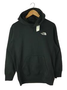 THE NORTH FACE◆SQUARE LOGO HOODIE_スクエア ロゴ フーディ/M/ポリエステル/BLK