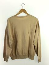 AURALEE◆ELASTIC HIGH GAUGE SWEAT P/O/スウェット/4/コットン/ベージュ_画像2