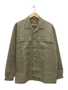 SEEALL◆OPEN COLLAR POCKET SHIRTS/長袖シャツ/4/コットン/ベージュ/SAU13 SH182