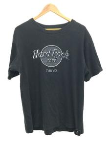 HARD ROCK◆Tシャツ/-/コットン/BLK/プリント