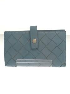 BOTTEGA VENETA* key case / leather / blue / lady's / mesh / Bottega / is dirty have /6 ream 