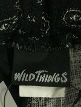 WILDTHINGS◆ショートパンツ/S/コットン/BLK/ペーズリー_画像4