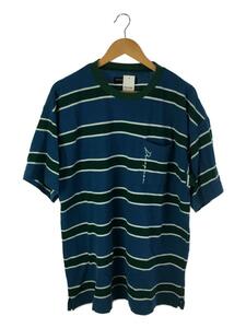 Diaspora Skateboards◆Tシャツ/L/コットン/ブルー/ボーダー/23SS/Kanoko Stripe Top