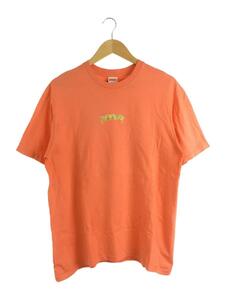 Supreme◆19ss/FrontsTee/Tシャツ/XL/コットン/オレンジ/プリント/色褪せ/着用感有