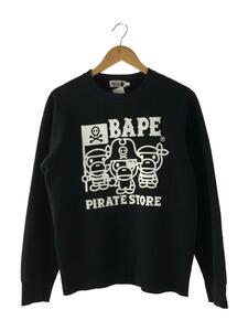 A BATHING APE◆スウェット/L/コットン/BLK/004GDI221002H/PIRATE