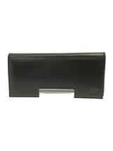 PORTER◆PLUME/LONG WALLET/プリュム・長財布/レザー/ブラック/黒/美品/179-03870_画像1